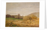 Landscape with Haystacks by Benjamin Haughton