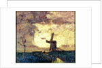 Windmill and Dyke by William Kiddier