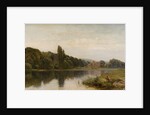 Summertime on the Thames, Bisham Church and Abbey, c.1875 by John Surtees