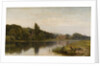 Summertime on the Thames, Bisham Church and Abbey, c.1875 by John Surtees