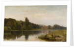 Summertime on the Thames, Bisham Church and Abbey, c.1875 by John Surtees