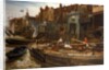 London River - The Limehouse Barge-Builders, 1877 by Charles Napier Hemy