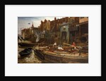 London River - The Limehouse Barge-Builders, 1877 by Charles Napier Hemy