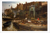 London River - The Limehouse Barge-Builders, 1877 by Charles Napier Hemy