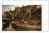 London River - The Limehouse Barge-Builders, 1877 by Charles Napier Hemy