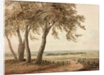 View from Polesden, Surrey, 1800 by John Varley