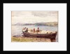 Ferrying Sheep on a Scottish Loch by John Isaac Richardson