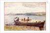 Ferrying Sheep on a Scottish Loch by John Isaac Richardson