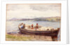 Ferrying Sheep on a Scottish Loch by John Isaac Richardson