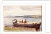 Ferrying Sheep on a Scottish Loch by John Isaac Richardson
