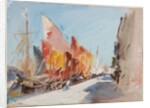 Chioggia, Boats at Quay by Hercules Brabazon Brabazon
