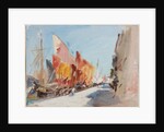 Chioggia, Boats at Quay by Hercules Brabazon Brabazon
