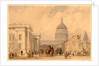 The Post Office, St Martins le Grand, London, with St Paul's in the Distance by William Clarkson Stanfield