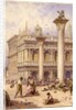 Library of St Mark's Square, Venice, 1868 by Myles Birket Foster