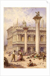 Library of St Mark's Square, Venice, 1868 by Myles Birket Foster