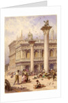 Library of St Mark's Square, Venice, 1868 by Myles Birket Foster