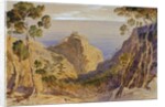 Eza, France, 1865 by Edward Lear
