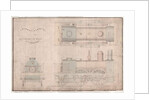 Construction drawing, 0-4-2 locomotive and tender by R. and W. Hawthorn and Co. for the Stanhope and Tyne Railway Co by English School