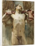 Study of a Male Nude Figure by John Singer Sargent