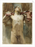 Study of a Male Nude Figure by John Singer Sargent
