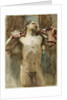 Study of a Male Nude Figure by John Singer Sargent