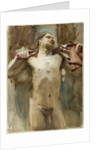 Study of a Male Nude Figure by John Singer Sargent