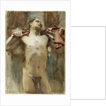 Study of a Male Nude Figure by John Singer Sargent