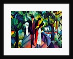 Walkers on the bridge, 1912 by August Macke