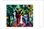 Walkers on the bridge, 1912 by August Macke