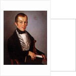 A man with a book in his hand, 1840 by French School