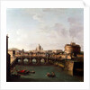 Rome, A View of the Tiber with the Castel Sant'angelo and Saint Peter's Basilica by Antonio Joli