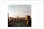 Rome, A View of the Tiber with the Castel Sant'angelo and Saint Peter's Basilica by Antonio Joli