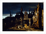 Town in ruins by Desiderio Monsu