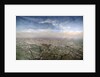 General view of Paris from a hot-air balloon, 1855 by Victor Navlet