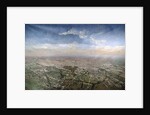 General view of Paris from a hot-air balloon, 1855 by Victor Navlet