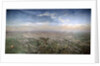 General view of Paris from a hot-air balloon, 1855 by Victor Navlet