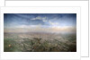 General view of Paris from a hot-air balloon, 1855 by Victor Navlet