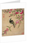 One of a series of paintings of birds and fruit, late 19th century by Guochen Wang