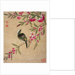 One of a series of paintings of birds and fruit, late 19th century by Guochen Wang