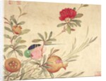 One of a series of paintings of birds and fruit, late 19th century by Guochen Wang