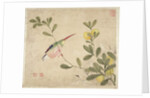 One of a series of paintings of birds and fruit, late 19th century by Guochen Wang