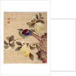 One of series of paintings of birds and fruit, late 19th century by Guochen Wang