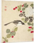 One of a series of paintings of birds and fruit, late 19th century by Guochen Wang