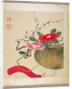 One of a series of paintings of flowers and insects, late 19th century by Hua Liu