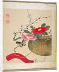One of a series of paintings of flowers and insects, late 19th century by Hua Liu