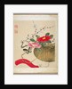 One of a series of paintings of flowers and insects, late 19th century by Hua Liu