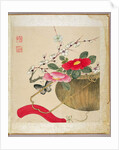 One of a series of paintings of flowers and insects, late 19th century by Hua Liu