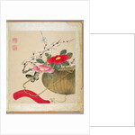One of a series of paintings of flowers and insects, late 19th century by Hua Liu