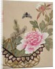 One of a series of paintings of flowers and insects, late 19th century by Hua Liu