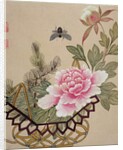 One of a series of paintings of flowers and insects, late 19th century by Hua Liu